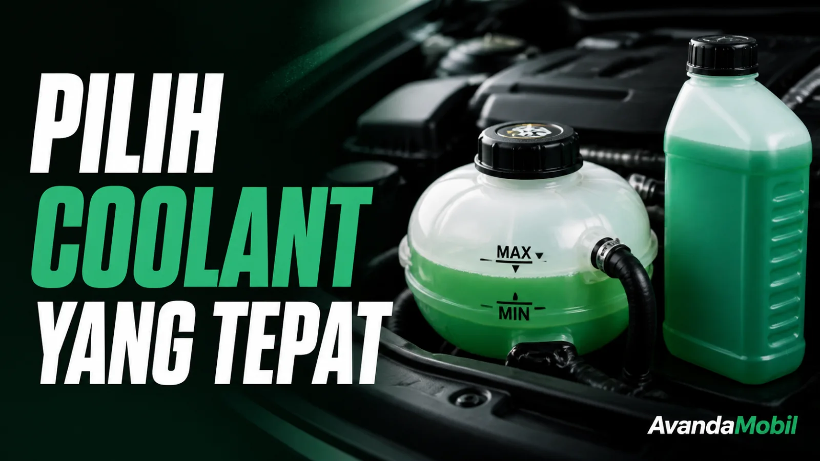 Reservoir coolant dan cairan pendingin pada mesin dingin