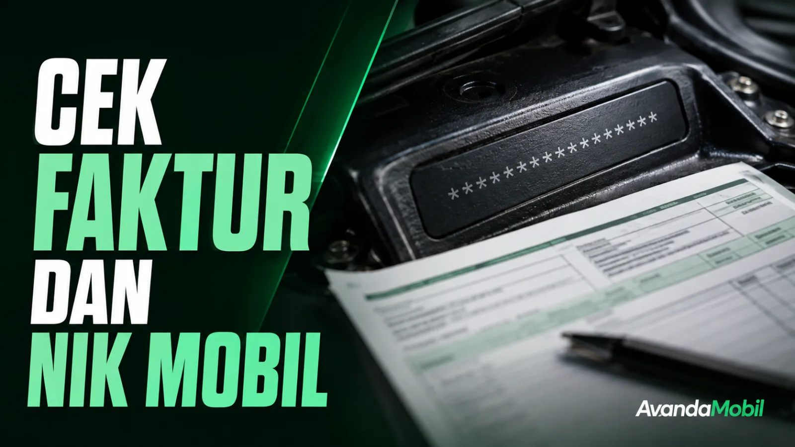 Pencocokan identitas kendaraan dengan faktur mobil baru