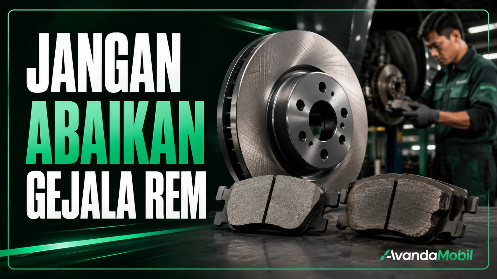 Perbandingan kampas rem dan pemeriksaan cakram di bengkel